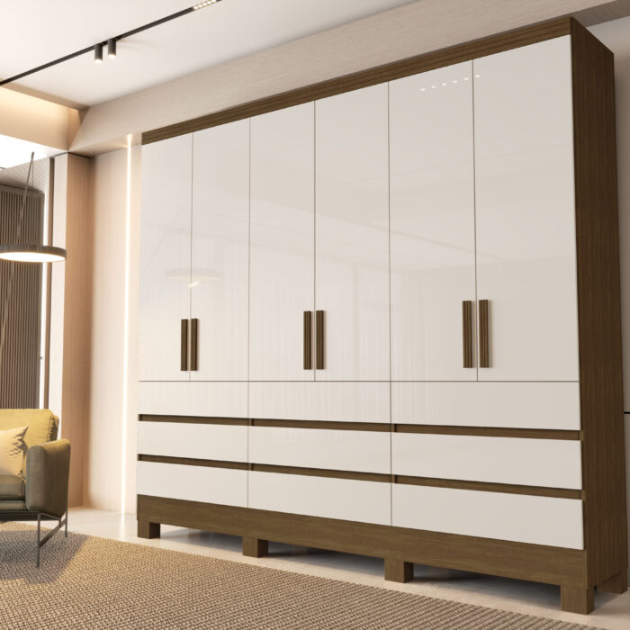 Roupeiro Argélia Legno-OffWhite