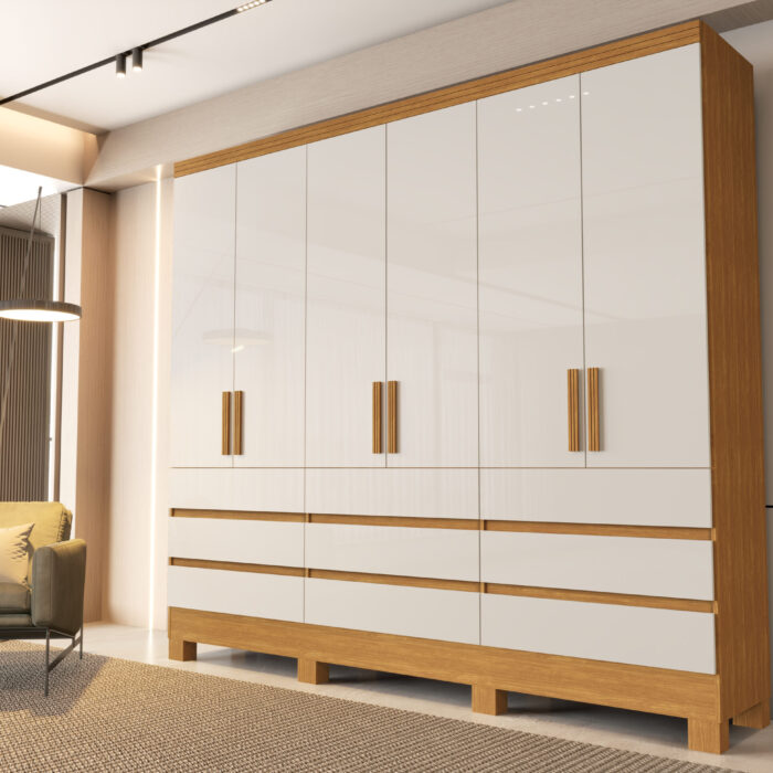 Roupeiro Argélia Nature-OffWhite