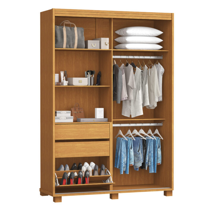 Roupeiro Bélgica Aberto Sapateira Nature